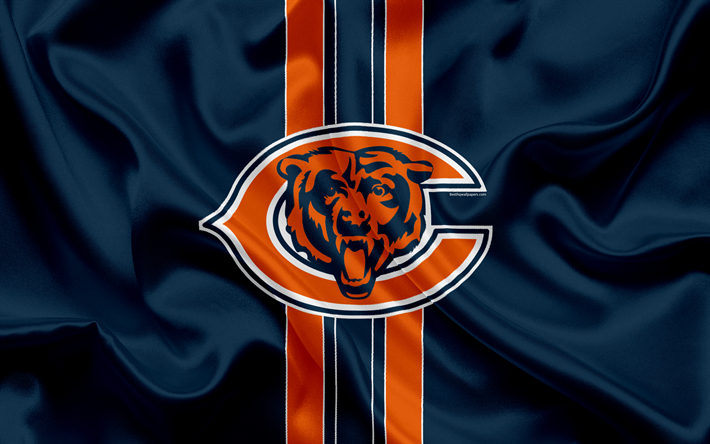 Chicago Bears, Futebol americano, logo, emblema, NFL, A Liga Nacional De Futebol, Chicago, EUA, Nacional De Futebol De Confer&#234;ncia
