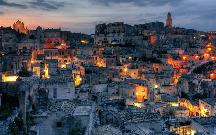 Matera, Basilicata, cidade do rock, cidade velha, A UNESCO, It&#225;lia