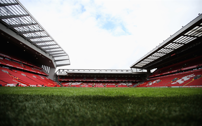 Download Wallpapers Anfield Liverpool Stadium 4k Football Stadium Liverpool England Liverpool Fc For Desktop Free Pictures For Desktop Free