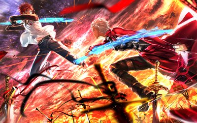 Download Wallpapers Shirou Emiya Archer Battle Fate Stay Night Artwork Type Moon Manga Fate Series For Desktop Free Pictures For Desktop Free