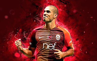 Eren Derdiyok, Swiss footballers, Galatasaray FC, soccer, Turkish Super Lig, Derdiyok, footaball, neon lights
