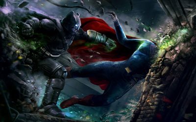 batman v superman-dawn of justice, 2016, batman, superman