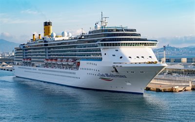 4k, Costa Mediterranea, cruise ship, Costa Cruises, Spirit-class cruise ship, cruise liner
