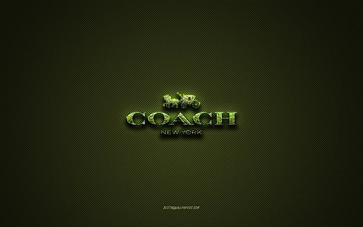 Valmentajan logo, vihre&#228; luova logo, kukkakuvan logo, valmentajan tunnus, vihre&#228; hiilikuiturakenne, valmentaja, luova taide