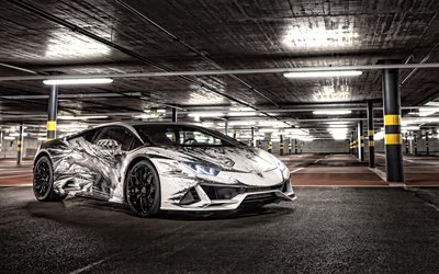 2021, Lamborghini Huracan EVO, Paolo Troilo, 4k, framifr&#229;n, exteri&#246;r, superbil, Huracan-tuning, unik design, italienska sportbilar, Lamborghini