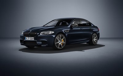 BMW M5, En 2017, de la Concurrence Edition, berline, bleu BMW