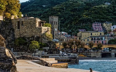 Monterosso, coast, Mediterranean Sea, Italy