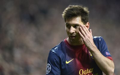 Lionel Messi, 4K, football stars, Barcelona, match, Leo Messi