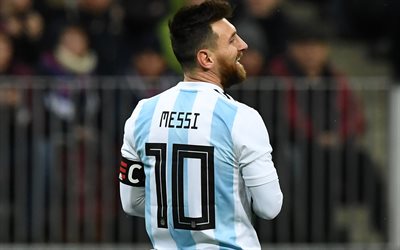 Lionel Messi, soccer, football stars, Argentinean National Team, footballers, Messi, match, Leo Messi