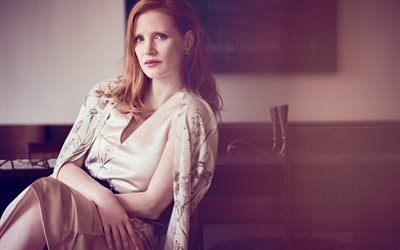 4k, Jessica Chastain, 2017, american actress, beauty, Hollywood, beautiful woman
