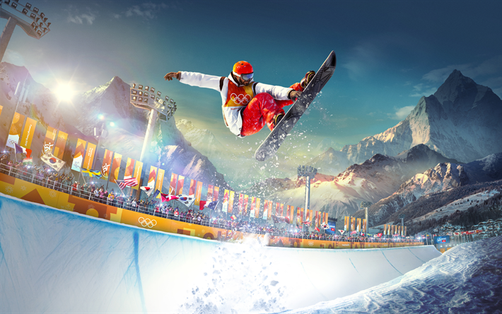 Steep Road to the Olympics, 4k, sports simulator, Ubisoft, 2017 games, extreme, Steep