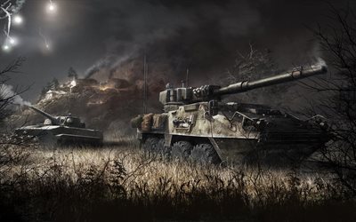 Armored Warfare, modern armored vehicles, online tanks, military online games, poster