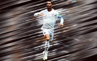 Cristiano Ronaldo, Portugalin jalkapallomaajoukkue, Hy&#246;kk&#228;&#228;j&#228;, valkoinen univormu, Portugali, jalkapallo t&#228;hte&#228;, supert&#228;hti, CR7, Ronaldo