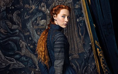 Mary Queen of Scots, 2018, 4k, Maria Stuart, Saoirse Ronan, affisch, ny historisk film, promo