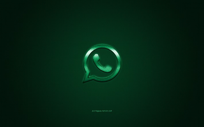 WhatsApp icon, green in color, electric blue, symbol, HD wallpaper | Peakpx