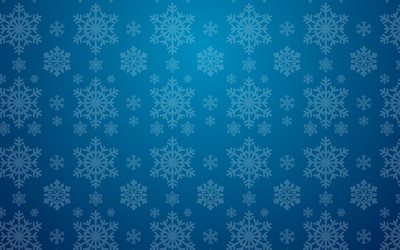 texture bleue avec des flocons de neige, fond bleu hiver, 4k, texture hiver, texture de flocons de neige rétro, texture hiver bleu, texture de Noël, fond bleu de Noël