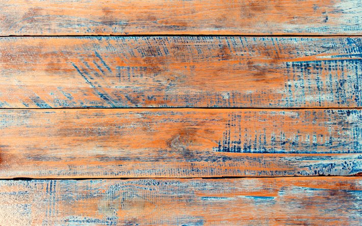 planches de bois orange, 4k, planches de bois horizontales, texture en bois orange, planches de bois, textures en bois, fonds en bois, planches en bois orange, fond orange