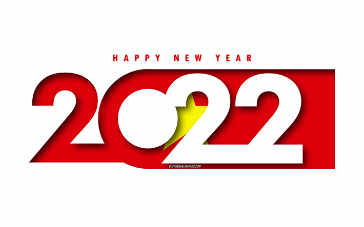 عام جديد سعيد 2022 فيتنام, خلفية بيضاء, فيتنام 2022, فيتنام 2022 رأس السنة الجديدة, 2022 مفاهيم, فيتنام, علم فيتنام