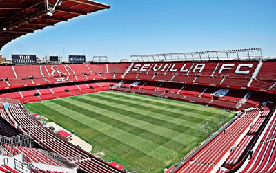 Ramon Sanchez Pizjuan-Stadionilla, Sevilla, Espanja, Sevilla FC stadium, Espanjan jalkapallon stadion, Liiga, urheilu areenoilla