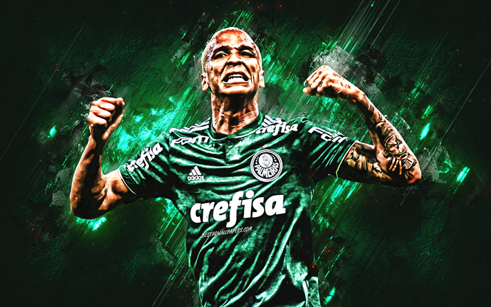 Deyverson, Palmeiras, striker, joy, green stone, famous footballers, football, Brazilian footballers, grunge, Serie A, Brazil, Deyverson Brum Silva Acosta, Sociedade Esportiva Palmeiras