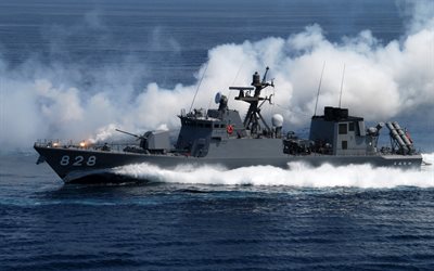 JS Umitaka, PG-828, missile boats, Hayabusa-class, Japan Maritime Self-Defense Force, Japanese warship, Japanese Navy, JMSDF, Japan