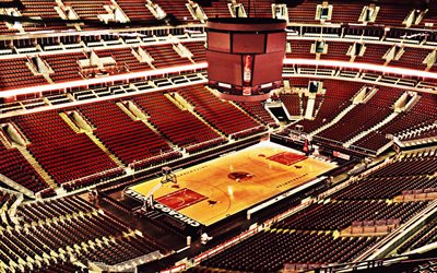 United Center, Basketball Stadium, Chicago, Illinois, USA, Chicago Bulls Stadium, NBA, Basketball