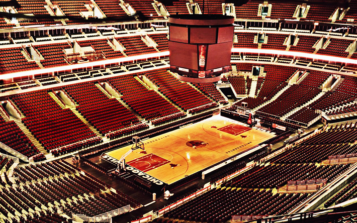 United Center, Basket Stadium, Chicago, Illinois, USA, Chicago Bulls-Stadion, NBA, Basket