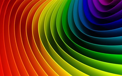 colorful rainbow swirl, 3d swirl, colorful 3d abstraction, rainbow swirl, 3d colorful background