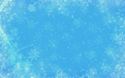 青い冬の背景, 雪片の背景, 冬の風合い, 青い冬のテクスチャ, スノーフレーク飾り
