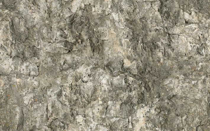 4k, graue steine, makro, graue steinstruktur, steinhintergr&#252;nde, grauer stein, graue hintergr&#252;nde