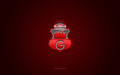 club deportivo guabira, bolivian jalkapalloseura, punainen logo, punainen hiilikuitutausta, bolivian primera-divisioona, jalkapallo, montero, bolivia, club deportivo guabira logo