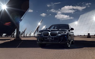 BMW iX3 M Sport, 4k, crossovers, 2022 cars, G08, electric cars, CN-spec, BMW G08, 2022 BMW iX3, german cars, BMW