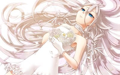 IA, 4k, manga, art, kukkia, Vocaloid