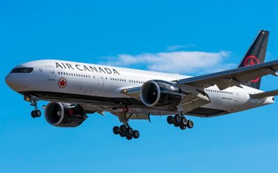 Boeing 777, matkustajakone, 777-200LR, lentokone taivaalla, Kanada, C-FYUJ 01, Air Canada