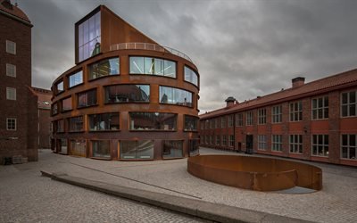Stockholm, Sverige, KTH Arkitektur i Skolan, moderna, eleganta byggnader, arkitektur, byggnad av j&#228;rn