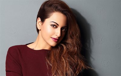 4k, Sonakshi Sinha, 2018, attrice indiana, Bollywood, bellezza, brunetta, photoshoot