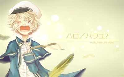 oliver, 4k, manga, kunst, male characters, vocaloid