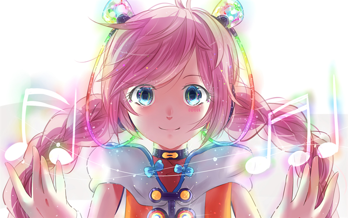 Rana, manga, art, pink hair, Vocaloid