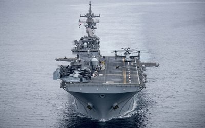 USS Essex, LHD-2, American anfibio de la nave, buque de guerra, de la US Navy, la Marina de los Estados unidos, Wasp-clase, Sikorsky CH-53E Super Stallion, MV-22 Osprey, el MH-60 Seahaw