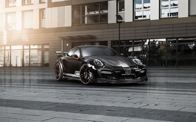 Techart Porsche 911 Turbo, 2018 cars, supercars, Porsche 911, tuning, Porsche