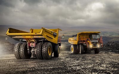 Volvo R60D, 4k, 2018 trucks, mining dump truck, quarry, mining equipment, tipper, R60D, Volvo, Construction Equipment