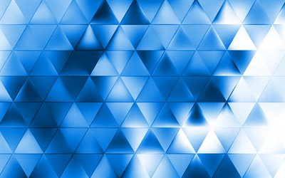 blue triangle background, blue abstract background, geometric backgrounds, blue background with triangles