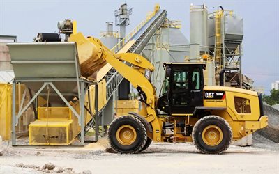 Cat 930M, Wheel Loader, Caterpillar, loading of crushed stone concepts, construction equipment, plant, Cat