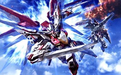 Mobile Suit Gundam, Gaia, character, robot, anime characters, Gundam