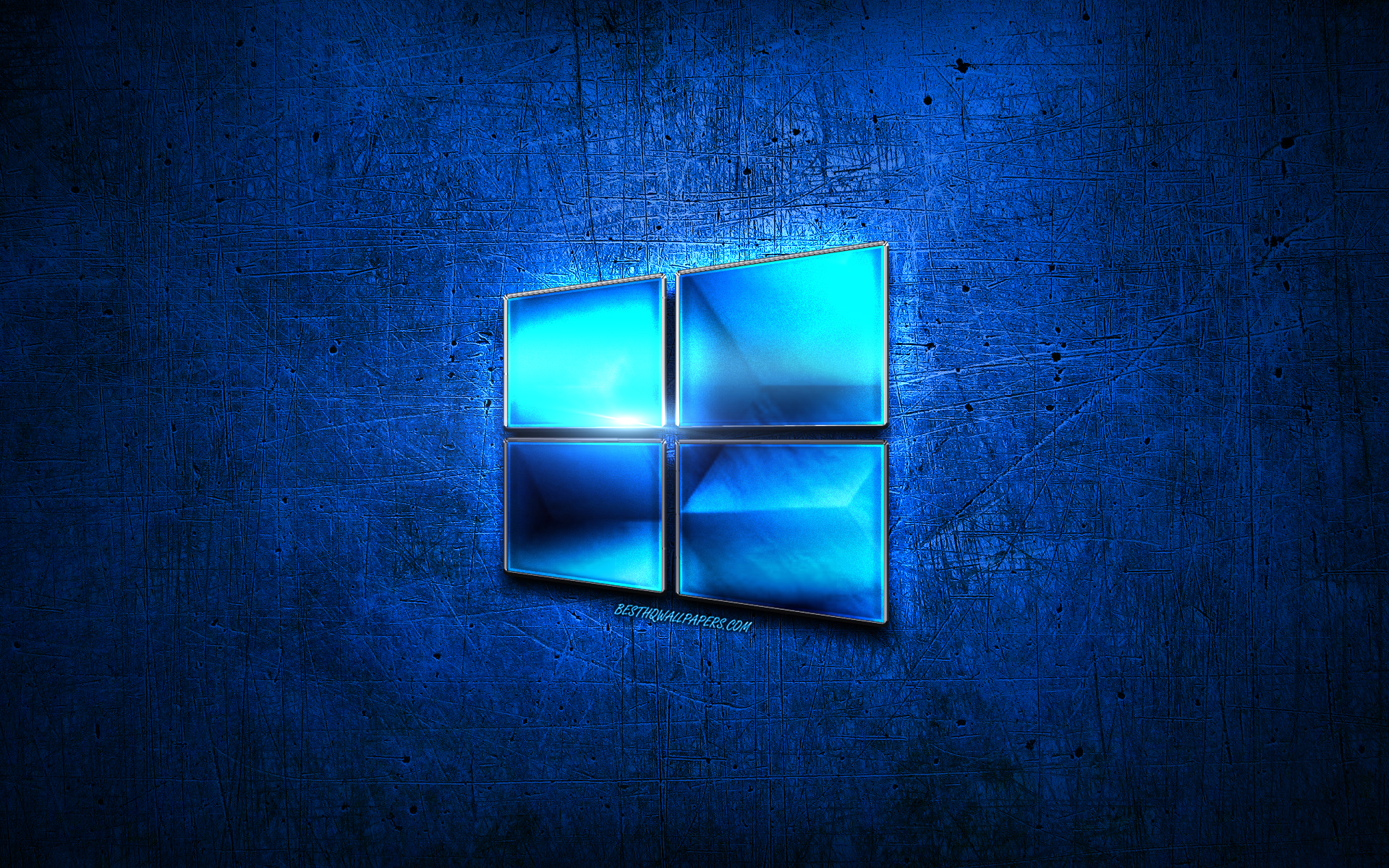 ダウンロード画像 Windows10 青色の金属のロゴ Microsoft 青色の金属の背景 創造 Windows10のロゴ 画面の解像度 19x10 壁紙デスクトップ上