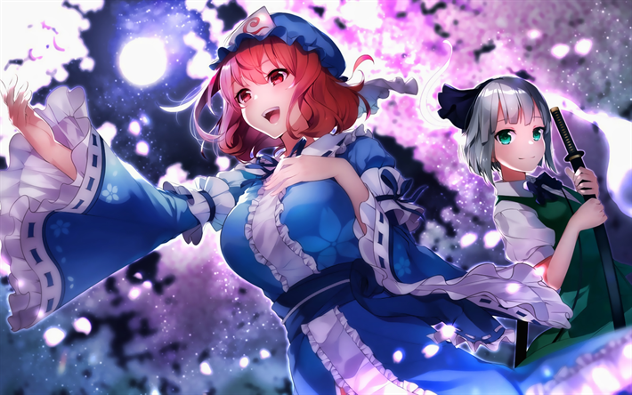 Youmu Konpaku, Yuyuko Saigyouji, 東方文字, マンガ, 作品, 東方