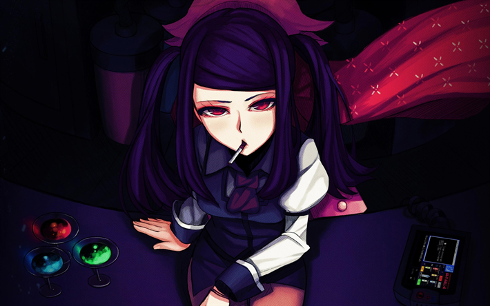 Download wallpapers Nicole Chen, 4k, Streaming-chan, novel, VA-11 HALL-A  for desktop free. Pictures for desktop free