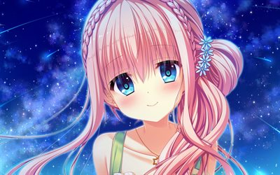 Koiwai Sena, anime characters, pink hair, novel, manga, Tenpure