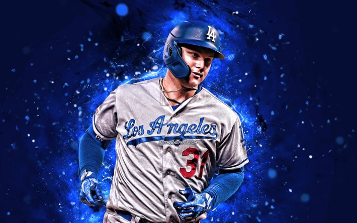 Download wallpapers Joc Pederson, 4k, MLB, Los Angeles Dodgers, baseman ...