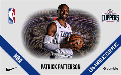 Patrick Patterson, Los Angeles Clippers, American Basketball Player, NBA, portrait, USA, basketball, Staples Center, Los Angeles Clippers logo